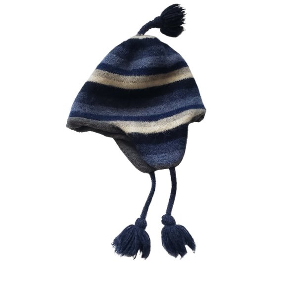 85%Wool/ Fleece Lined Winter Ear Flip Hat/ Beanie/ Toque- Small - Picture 1 of 8